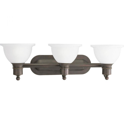 Progress Madison P3163 09 3 100 Watt MED BATH BRKT in Brushed Nickel Finish Model: P3163-09