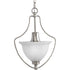 Progress Madison P3792 09 1 75 Watt MED HAL FOYER in Brushed Nickel Finish Model: P3792-09