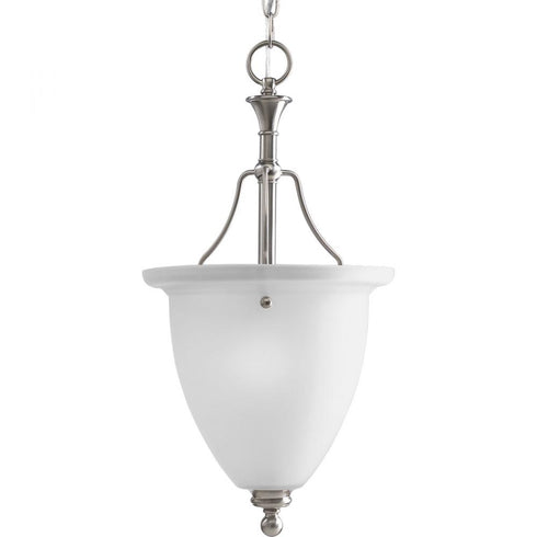 Progress Madison P3793 09 1 100 Watt MED HAL FOYER in Brushed Nickel Finish Model: P3793-09