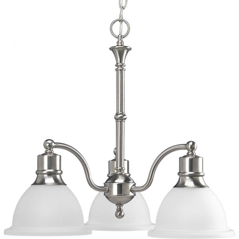 Progress Madison P4280 09 3 75 Watt MED CHAND in Brushed Nickel Finish Model: P4280-09