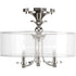 Progress Marche P350029 104 3 60 Watt CAND SEMI FLUSH CONV in Polished Nickel Finish Model: P350029-104