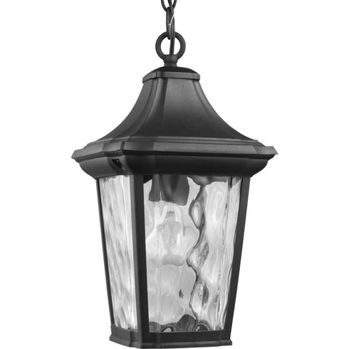 Progress Marquette P550062 031 1 75 Watt MED HANGING LANTERN in Textured Black Finish Model: P550062-031
