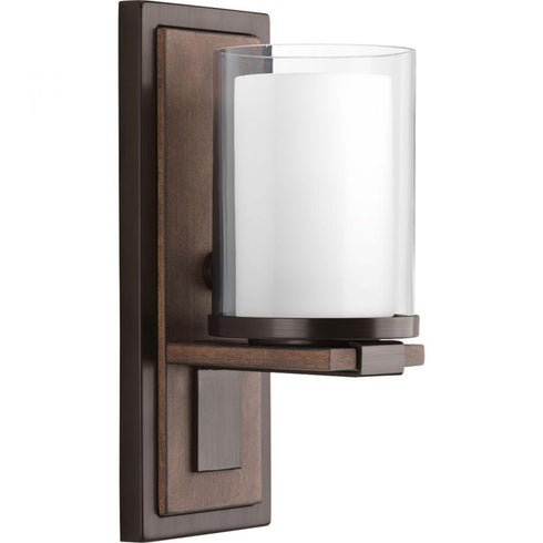 Progress Mast P710015 009 1 100 Watt MED WALL SCONCE in Brushed Nickel Finish Model: P710015-009