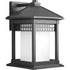 Progress Merit P6002 31 1 100 Watt MED WALL LANTERN in Textured Black Finish Model: P6002-31