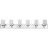 Progress Merry P300421 009 6 Light BATH in Brushed Nickel Finish Model: P300421-009