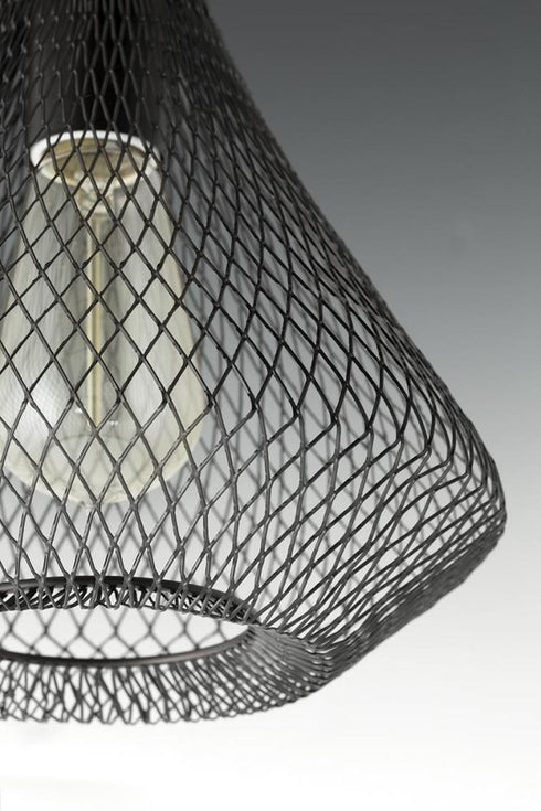 Progress Mesh P5337 20 1 100 Watt MED MINI PENDANT in Antique Bronze Finish Model: P5337-20