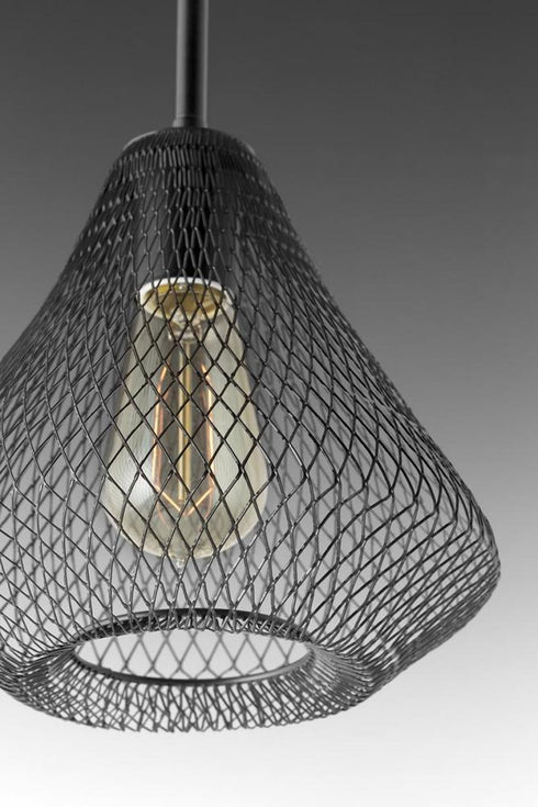 Progress Mesh P5338 20 1 100 Watt MED MINI PENDANT in Antique Bronze Finish Model: P5338-20