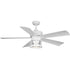 Progress Midvale P250011 028 WB 56 IN 5 BLADE FAN in Satin White Finish Model: P250011-028-WB