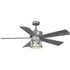 Progress Midvale P250011 028 WB 56 IN 5 BLADE FAN in Satin White Finish Model: P250011-028-WB