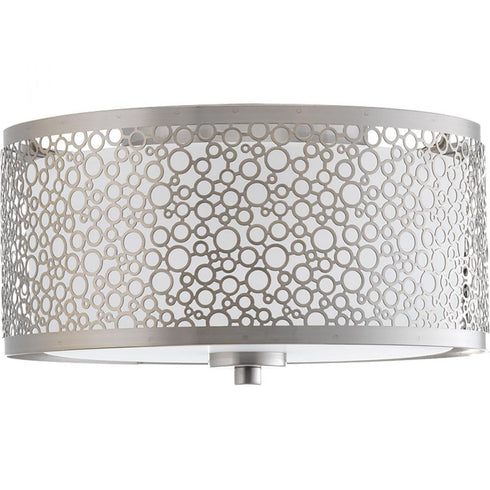 Progress Mingle LED P2318 0930K9 1 17 Watt LED FLUSH MOUNT in Brushed Nickel Finish Model: P2318-0930K9