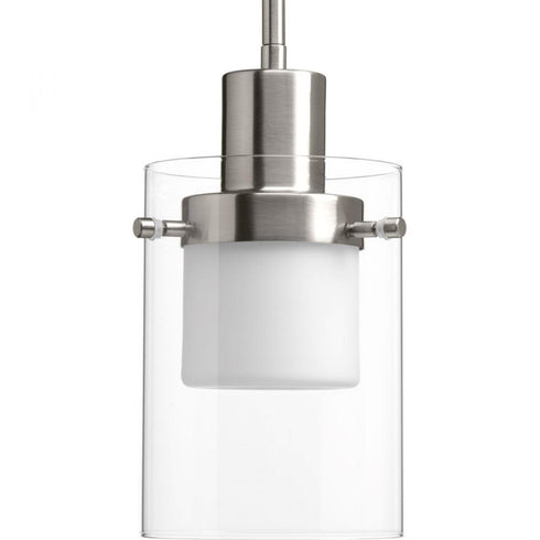 Progress Moderna LED P500000 009 30 1 9 Watt 3000K MINI PENDANT in Brushed Nickel Finish Model: P500000-009-30
