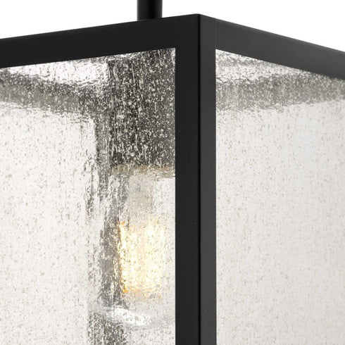 Progress Navarre P350256 31M 1 Light SEMI FLUSH in Matte Black Finish Model: P350256-31M