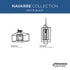 Progress Navarre P350256 31M 1 Light SEMI FLUSH in Matte Black Finish Model: P350256-31M