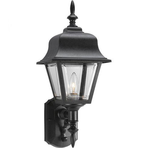 Progress Non-Metallic Incandescent P5656 31 1 100 Watt MED WALL LANTERN in Textured Black Finish Model: P5656-31