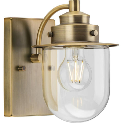 Progress Northlake P300434 009 1 Light BATH in Brushed Nickel Finish Model: P300434-009