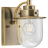 Progress Northlake P300434 009 1 Light BATH in Brushed Nickel Finish Model: P300434-009