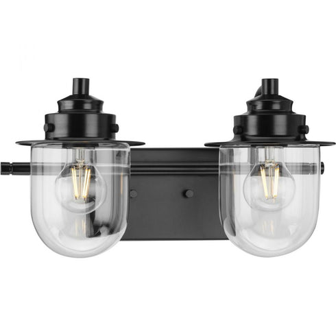 Progress Northlake P300435 009 2 Light BATH in Brushed Nickel Finish Model: P300435-009