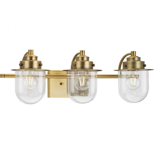 Progress Northlake P300436 009 3 Light BATH in Brushed Nickel Finish Model: P300436-009