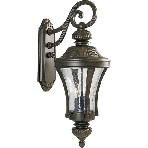 Progress Nottington Collection Three Light Large Wall Lantern in Forged Bronze Finish Model: P5837-77