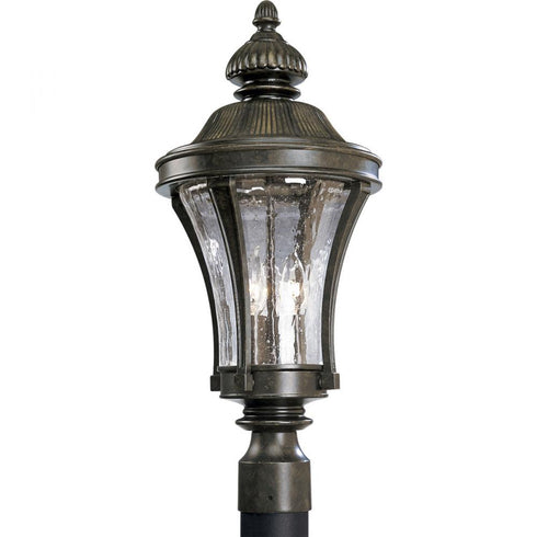 Progress Nottington Collection Three Light Post Lantern in Forged Bronze Finish Model: P5438-77