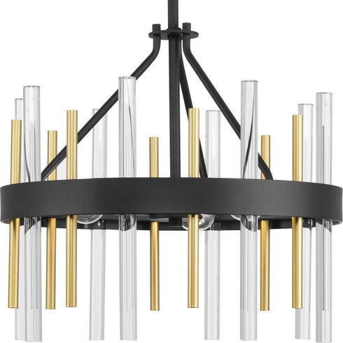 Progress Orrizo P350232 031 3 Light SEMI FL CONV in Black Finish Model: P350232-031