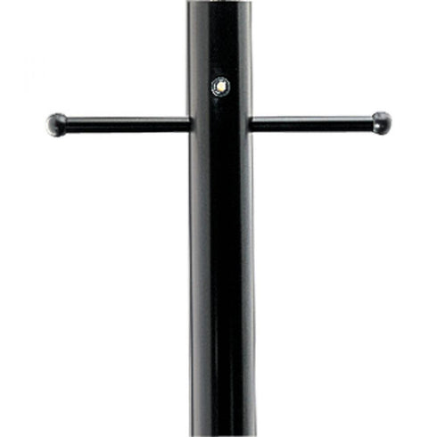 Progress Outdoor Posts P5392 31PC 7FT ALUM POST With PC With GCO in Matte Black Finish Model: P5392-31PC