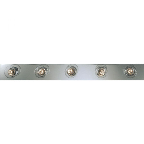 Progress P3116 15 5 60 Watt MED BROADWAY BAR in Polished Chrome Finish Model: P3116-15
