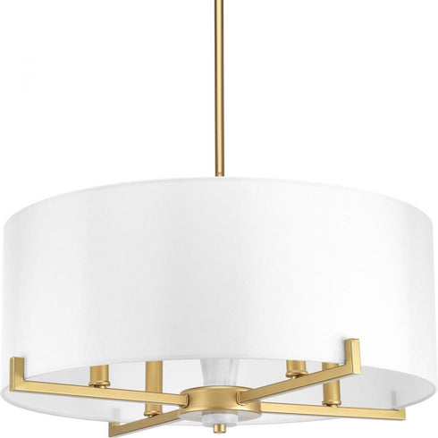 Progress Palacio P500108 078 4 60 Watt CAND PENDANT in Vintage Gold Finish Model: P500108-078