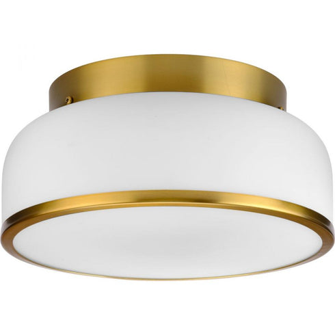 Progress Parkhurst P350255 009 2 Light FLUSHMT in Brushed Nickel Finish Model: P350255-009