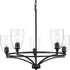 Progress Parkhurst P400296 009 5 60 Watt CAND CHANDELIER in Brushed Nickel Finish Model: P400296-009
