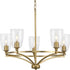 Progress Parkhurst P400296 009 5 60 Watt CAND CHANDELIER in Brushed Nickel Finish Model: P400296-009