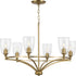 Progress Parkhurst P400297 009 6 60 Watt CAND CHANDELIER in Brushed Nickel Finish Model: P400297-009