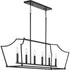 Progress Parkhurst P400300 009 6 60 Watt CAND ISLAND CHANDELIER in Brushed Nickel Finish Model: P400300-009