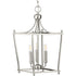 Progress Parkhurst P500213 009 3 60 Watt CAND FOYER in Brushed Nickel Finish Model: P500213-009