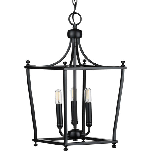 Progress Parkhurst P500213 009 3 60 Watt CAND FOYER in Brushed Nickel Finish Model: P500213-009