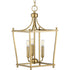 Progress Parkhurst P500213 009 3 60 Watt CAND FOYER in Brushed Nickel Finish Model: P500213-009
