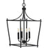 Progress Parkhurst P500214 009 4 60 Watt CAND FOYER in Brushed Nickel Finish Model: P500214-009