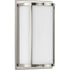 Progress Parkhurst P710111 009 2 Light WALL SCONCE in Brushed Nickel Finish Model: P710111-009