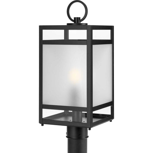 Progress Parrish P540105 31M 1 Light POST LANTERN in Matte Black Finish Model: P540105-31M
