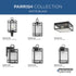 Progress Parrish P560341 31M 1 Light WALL LANTERN in Matte Black Finish Model: P560341-31M