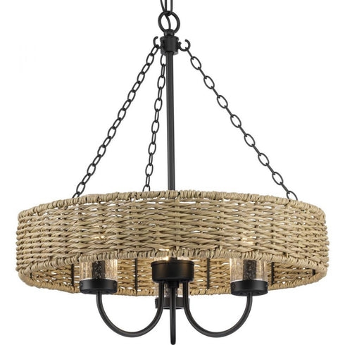 Progress Pembroke P550127 31M 3 Light OUTDOOR CHANDELIER in Matte Black Finish Model: P550127-31M