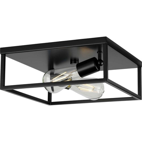 Progress Perimeter P350200 009 2 60 Watt MED FLUSH MOUNT in Brushed Nickel Finish Model: P350200-009