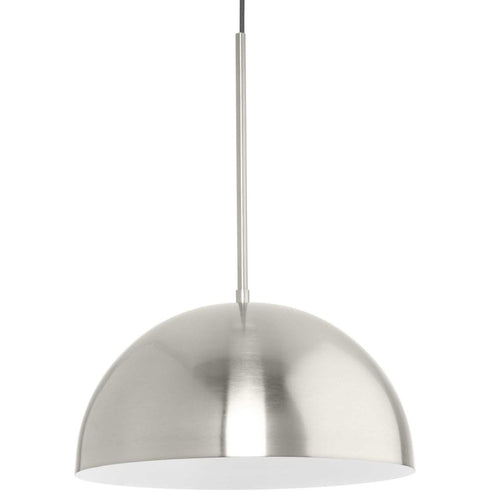 Progress Perimeter P500379 009 1 Light PENDANT in Brushed Nickel Finish Model: P500379-009