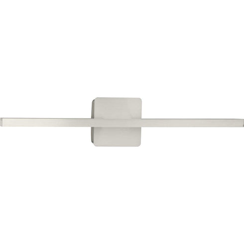 Progress Phase 5 LED Phase 5 Collection 24 in. in Brushed Nickel Slim Modern 3CCT Integrated LED Linear Vanity Light Model: P300449-009-CS