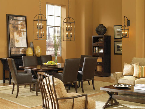 Progress Piedmont Collection Four Light Foyer Lantern in Antique Bronze Finish Model: P3884-20