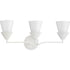 Progress Pinellas Collection Three Light in White Plaster Contemporary Vanity Light Model: P300497-197