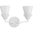 Progress Pinellas Collection Two Light in White Plaster Contemporary Vanity Light Model: P300496-197
