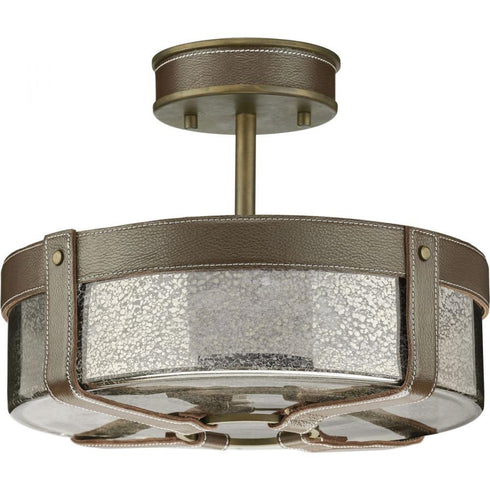 Progress Point Dume™ - Rockdance 4 Light P350143 081 4 60 Watt CAND SEMI FLUSH in Antique Nickel Finish Model: P350143-081