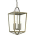 Progress Point Dume™ - Shearwater 4 Light P500196 030 4 60 Watt CAND FOYER in White Finish Model: P500196-030