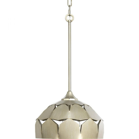 Progress Point Dume™ - Yerba 1 Light P500201 134 1 100 Watt MED PENDANT in Silver Ridge Finish Model: P500201-134